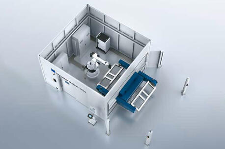 Maschinenlayout Laserschweißanlage TruLaser Robot 5020